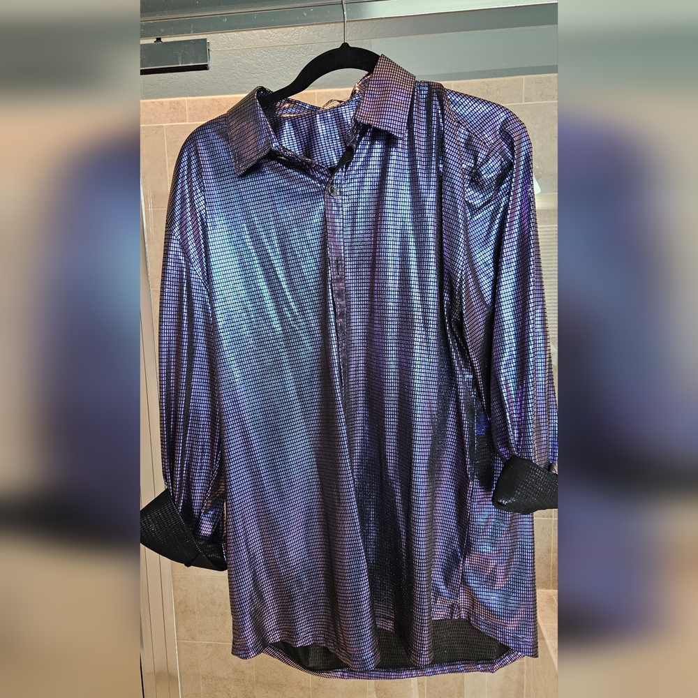 Mens Shimmering Purple Shirt